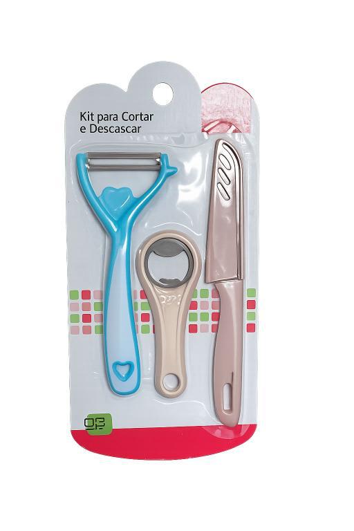 KIT FACA, CORTADOR E DESCASCADOR